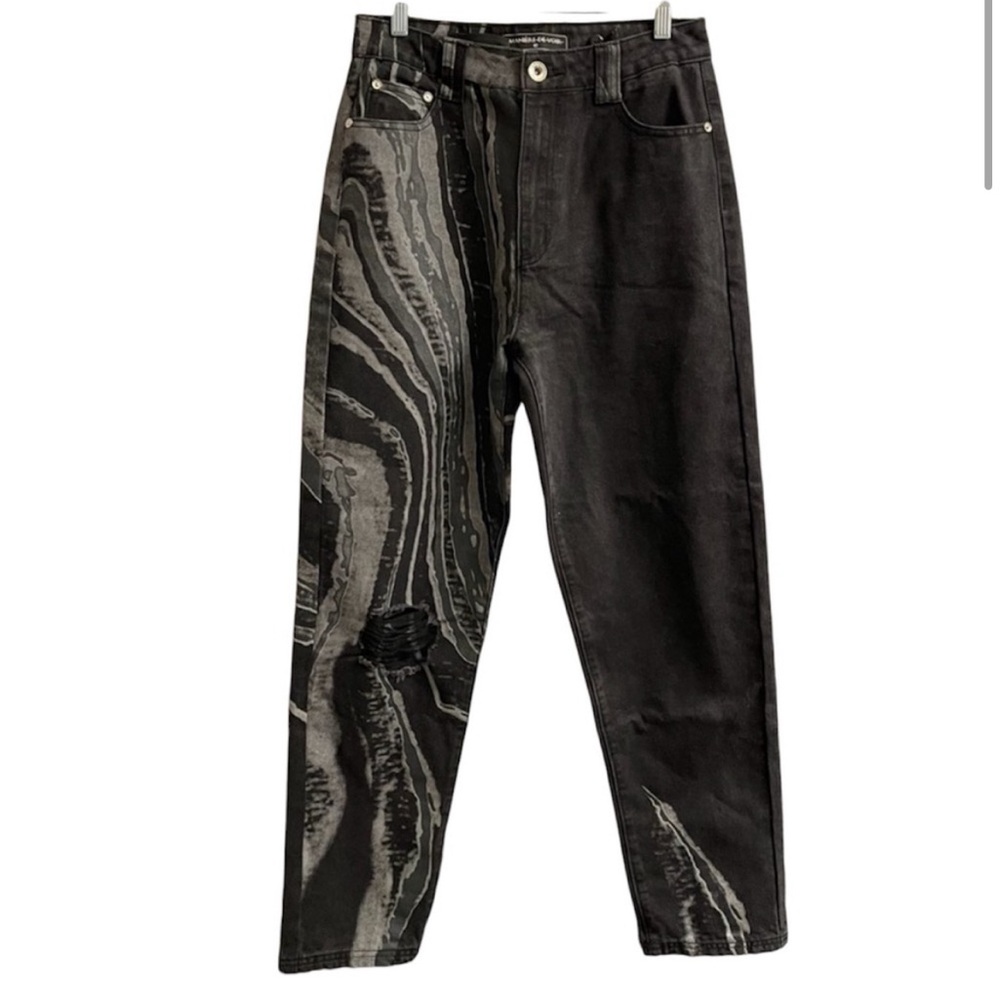 Maniere De Voir Black distressed Jeans